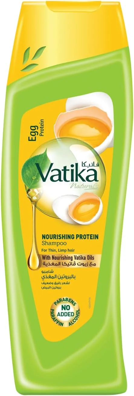 شامپو پروتئین تخم مرغ واتیکا نچرالز 200 میلی لیتر | شامپو پروتئینه مغذی | موهای نرم و مرطوب | برای موهای نازک و بی حالت
