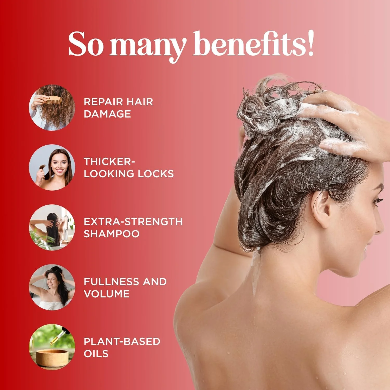 شامپو بیوتین فوق العاده برای موهای نازک - شامپو حجم دهنده فوق العاده قوی برای مردان و زنان با ویتامین های B و روغن ضروری رزماری - شامپو بدون سولفات فرمول بیوتین برای مراقبت از مو و پوست سر