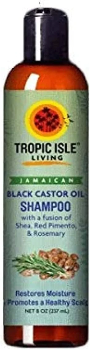 شامپو روغن کرچک سیاه جامائیکایی Tropic Isle Living حجم 240 میلی لیتر