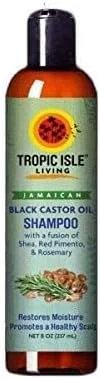 شامپو روغن کرچک سیاه جامائیکایی Tropic Isle Living حجم 240 میلی لیتر