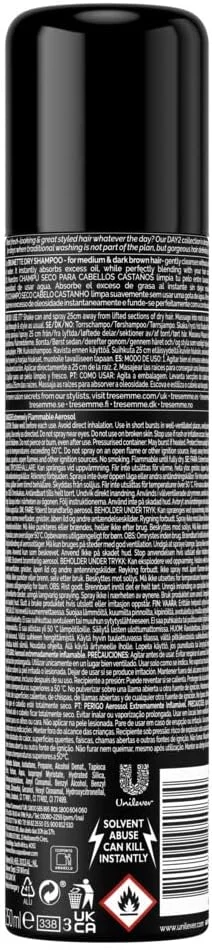 شامپو خشک موهای قهوه ای ترزمه، بدون ایجاد اثر قابل مشاهده، 250 میلی لیتر شامپو خشک موهای قهوه ای ترزمه، بدون ایجاد اثر قابل مشاهده، 250 میلی لیتر