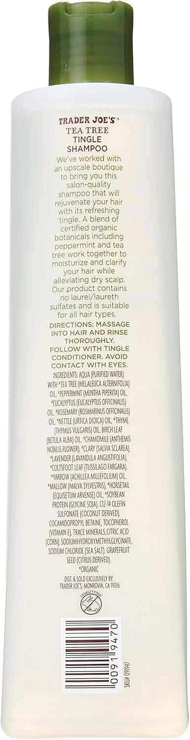 شامپو درخت چای Trader Joe's با نعناع، درخت چای و گیاهان اکالیپتوس (بسته 2 عددی) توسط Kodiake