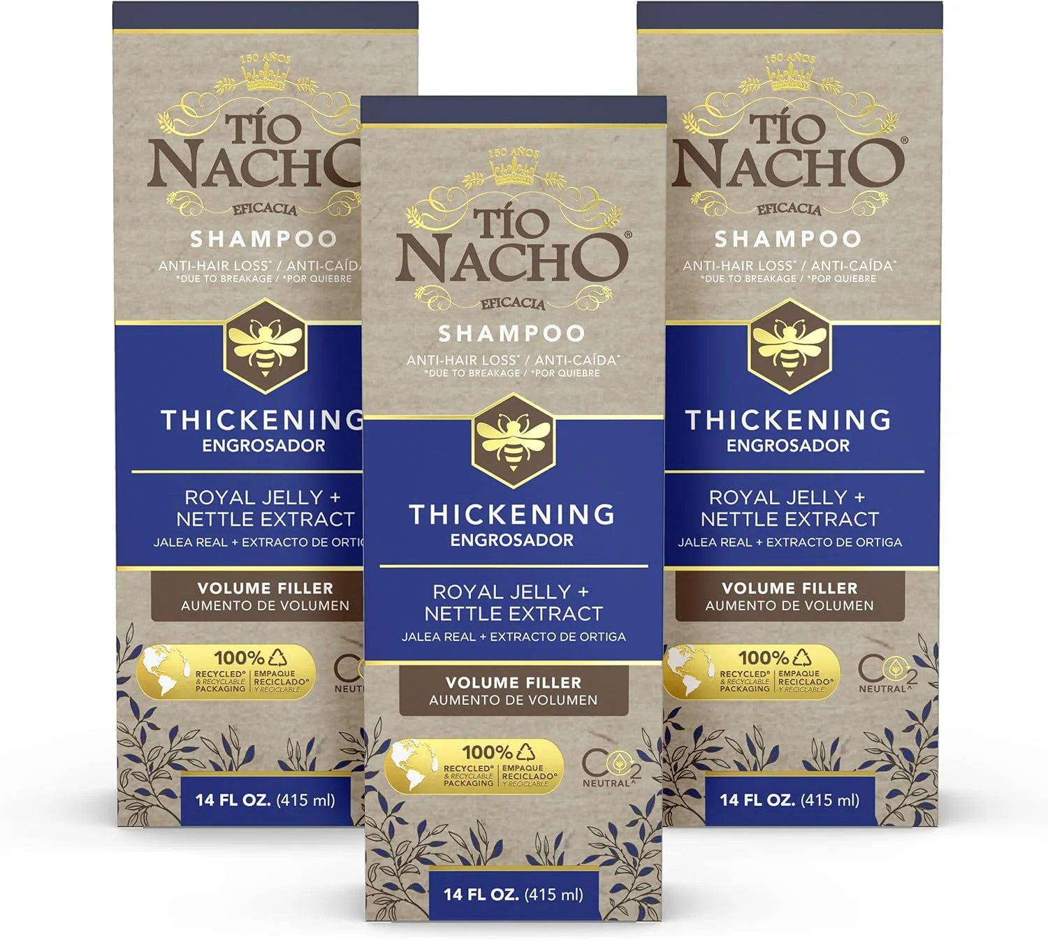 شامپو ضخیم کننده مو تیو ناچو (بسته 3 عددی)