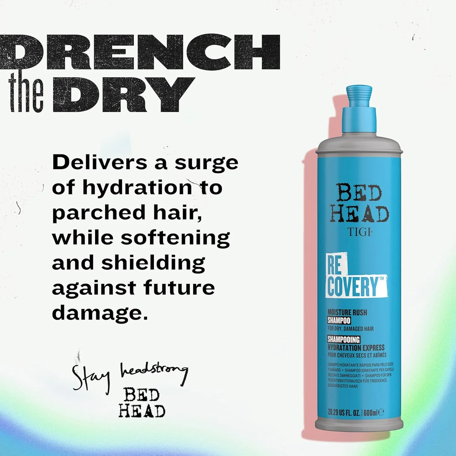 شامپو مرطوب کننده Bed Head By TIGI Recovery برای موهای خشک و آسیب دیده - 600 میلی لیتر