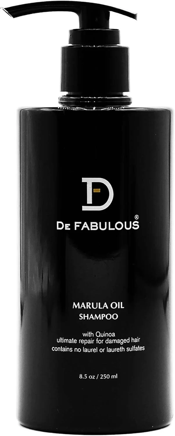 شامپو روغن مارولا دی فابولوس با کینوا 250 میلی لیتر | فرمول بدون سولفات، آبرسان، مرطوب کننده و تقویت کننده | روغن مارولا و پروتئین کینوا برای موهای خشک، وز، رنگ شده و آسیب دیده