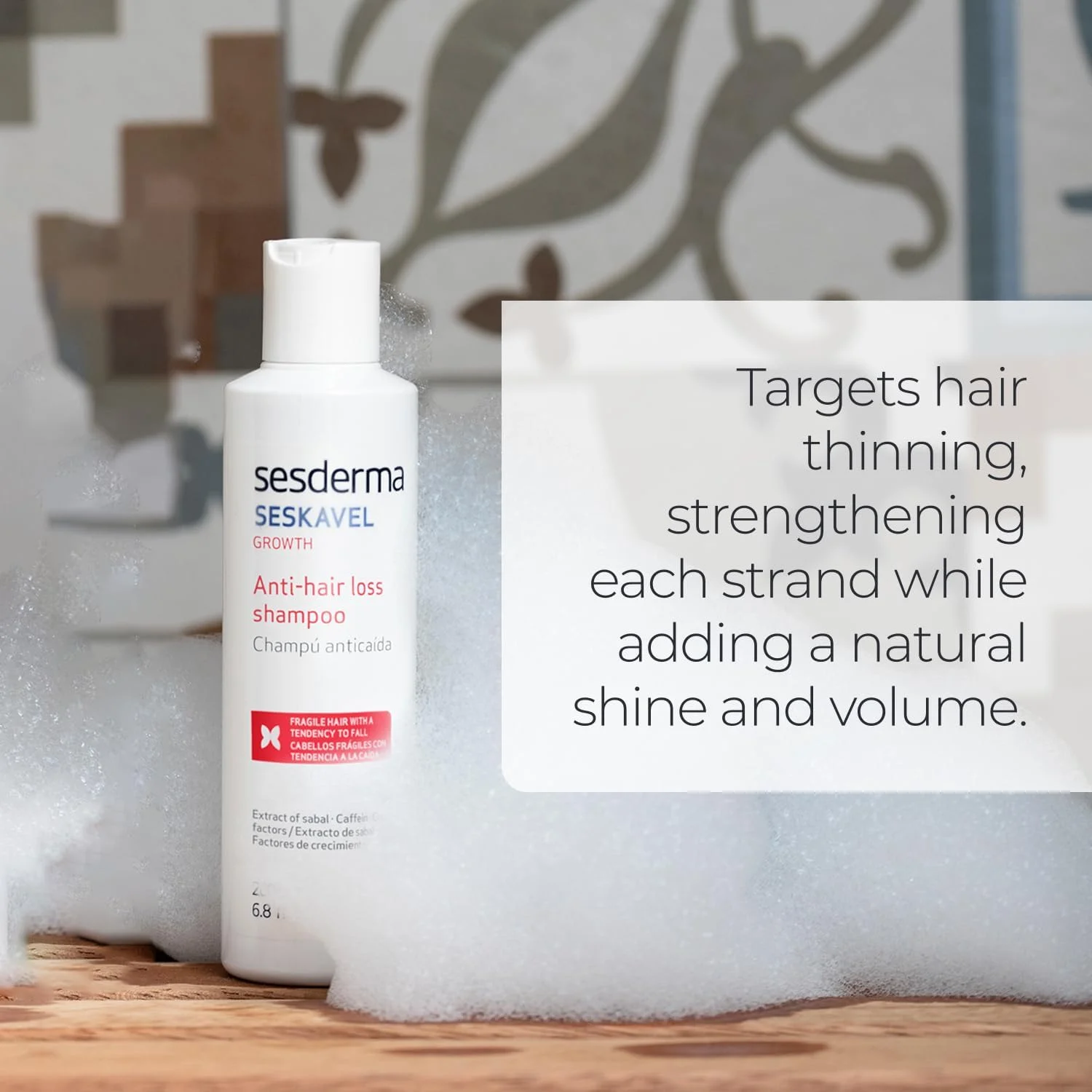 شامپو ضد ریزش مو Sesderma Seskavel، 200 میلی لیتر