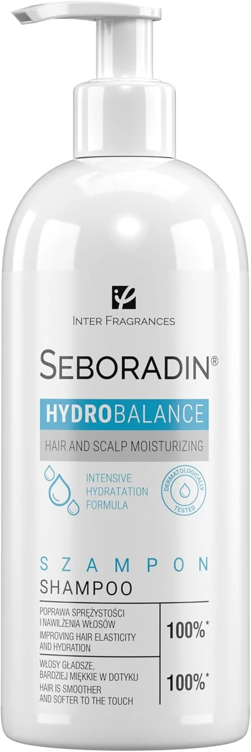 شامپو موی سر آبرسان قوی سبورادین مناسب انواع مو و آبرسانی پوست سر برای موهای خشک، بهبود خاصیت ارتجاعی حاوی آلوئه ورا هیدرو بالانس 400 میلی لیتر