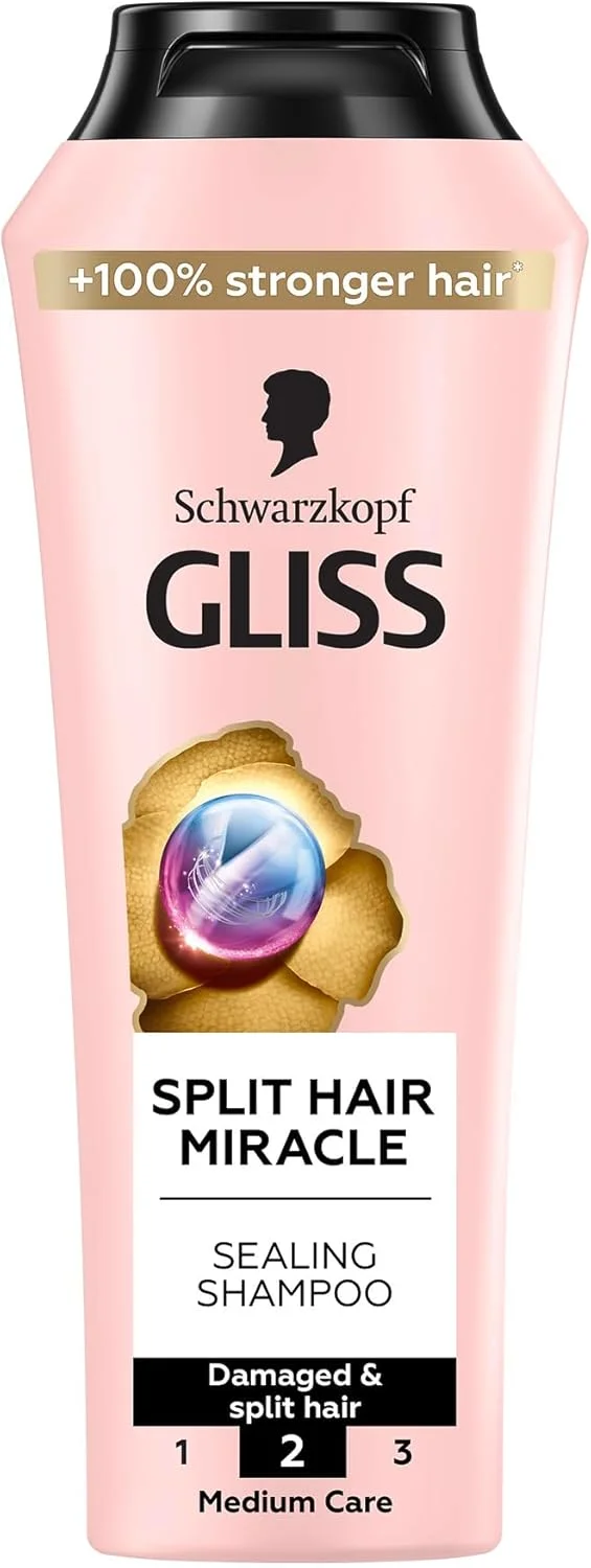 شامپو ترمیم کننده موهای آسیب دیده و دوشاخه شده گلیس شوارتسکف، 400 میلی لیتر