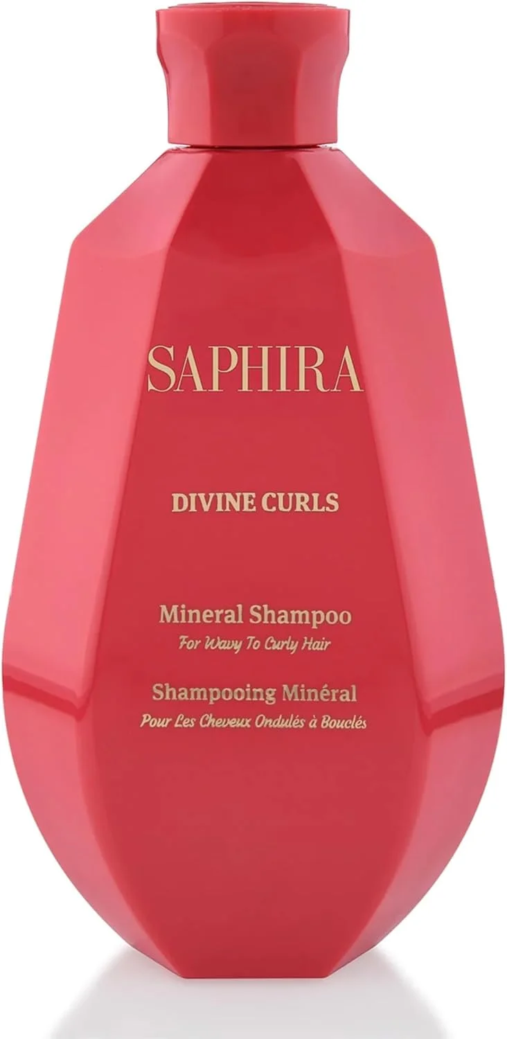 شامپو موی فر سافیرا Divine Curls مناسب موهای فر، موج دار و با بافت های مختلف، بدون سولفات و پارابن، پاک کننده عمیق، احیا کننده و آبرسان فرها 250 میلی لیتر