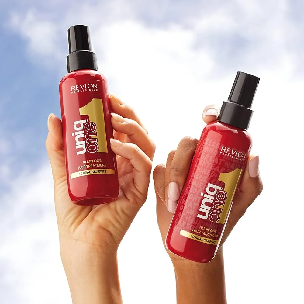 روغن موی رولون پروفشنال مدل UNIQONE نسخه جشن، درمان مو، درمان موهای وز، مراقبت از موی وگان، اسپری باز کننده گره مو، نرم کننده موی اسپری – 150 میلی لیتر