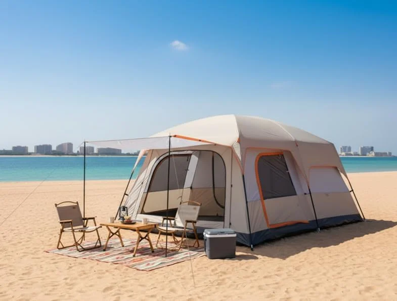 چادر مسافرتی بزرگ خانوادگی Adventure Lab مناسب برای 6 تا 10 نفر | چادر کابین ضد آب دو لایه با 2 اتاق، 3 درب و 3 پنجره | طراحی دیوار صاف برای کمپینگ در فضای باز، پیک نیک و گردهمایی خانوادگی (بژ) چادر مسافرتی بزرگ خانوادگی Adventure Lab مناسب برای 6 تا 10 نفر | چادر کابین ضد آب دو لایه با 2 اتاق، 3 درب و 3 پنجره | طراحی دیوار صاف برای کمپینگ در فضای باز، پیک نیک و گردهمایی خانوادگی (بژ)