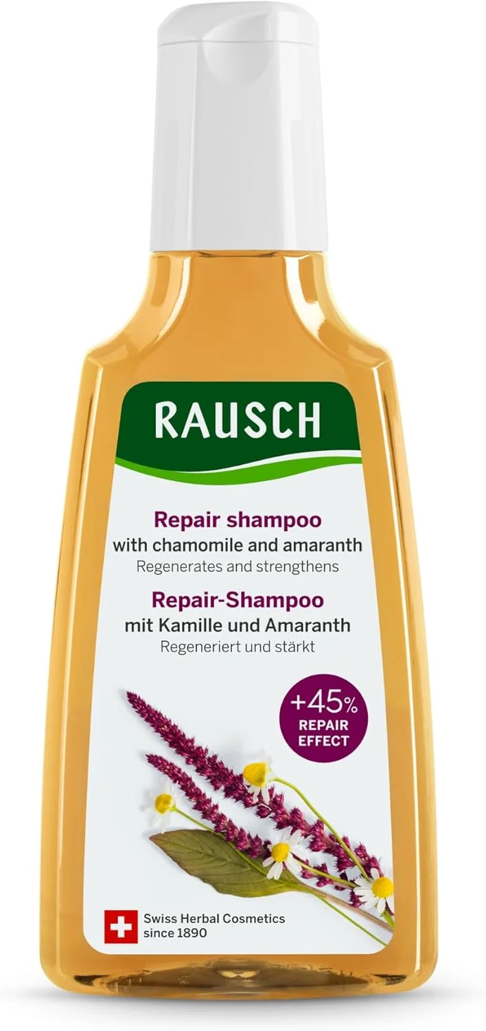 شامپو ترمیم کننده بابونه و آمارانت راوش (مراقبت ملایم برای ترمیم، افزایش خاصیت ارتجاعی و درخشندگی، بدون سیلیکون و پارابن)، بسته 1 عددی (1 x 200 میلی لیتر)