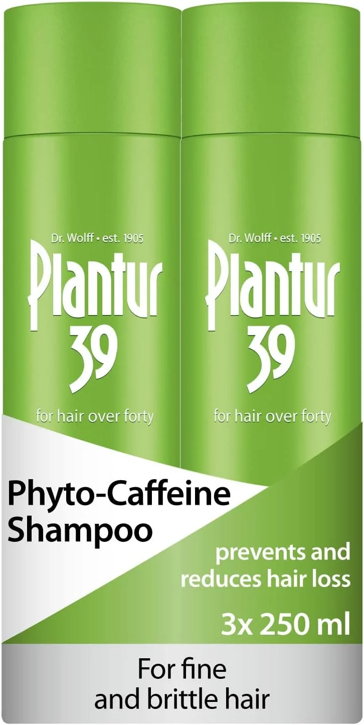 شامپو فیتو-کافئین Plantur 39 مخصوص بانوان بالای 40 سال، مناسب موهای نازک و شکننده، 2x250 میلی لیتر - هدف قرار دادن نازک شدن و ریزش مو ناشی از هورمون، محافظت در برابر کاهش استروژن، افزایش حجم و درخشندگی شامپو فیتو-کافئین Plantur 39 مخصوص بانوان بالای 40 سال، مناسب موهای نازک و شکننده، 2x250 میلی لیتر - هدف قرار دادن نازک شدن و ریزش مو ناشی از هورمون، محافظت در برابر کاهش استروژن، افزایش حجم و درخشندگی