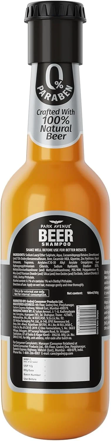شامپو ضد شوره سر مردانه Park Avenue با عصاره جو، حجم 180 میلی لیتر، چند منظوره