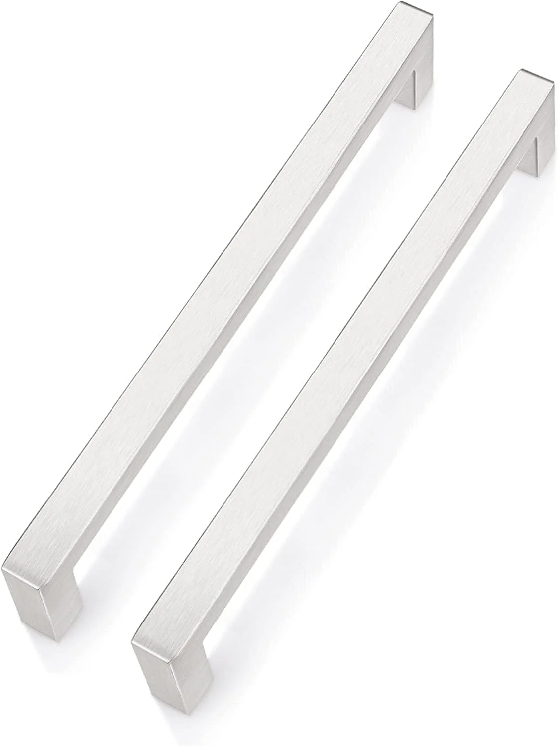 دستگیره های میله ای کابینت استیل ضد زنگ RACO برای کشو کمد و مبلمان (2 عدد، مربعی 10x10x160 میلی متر)