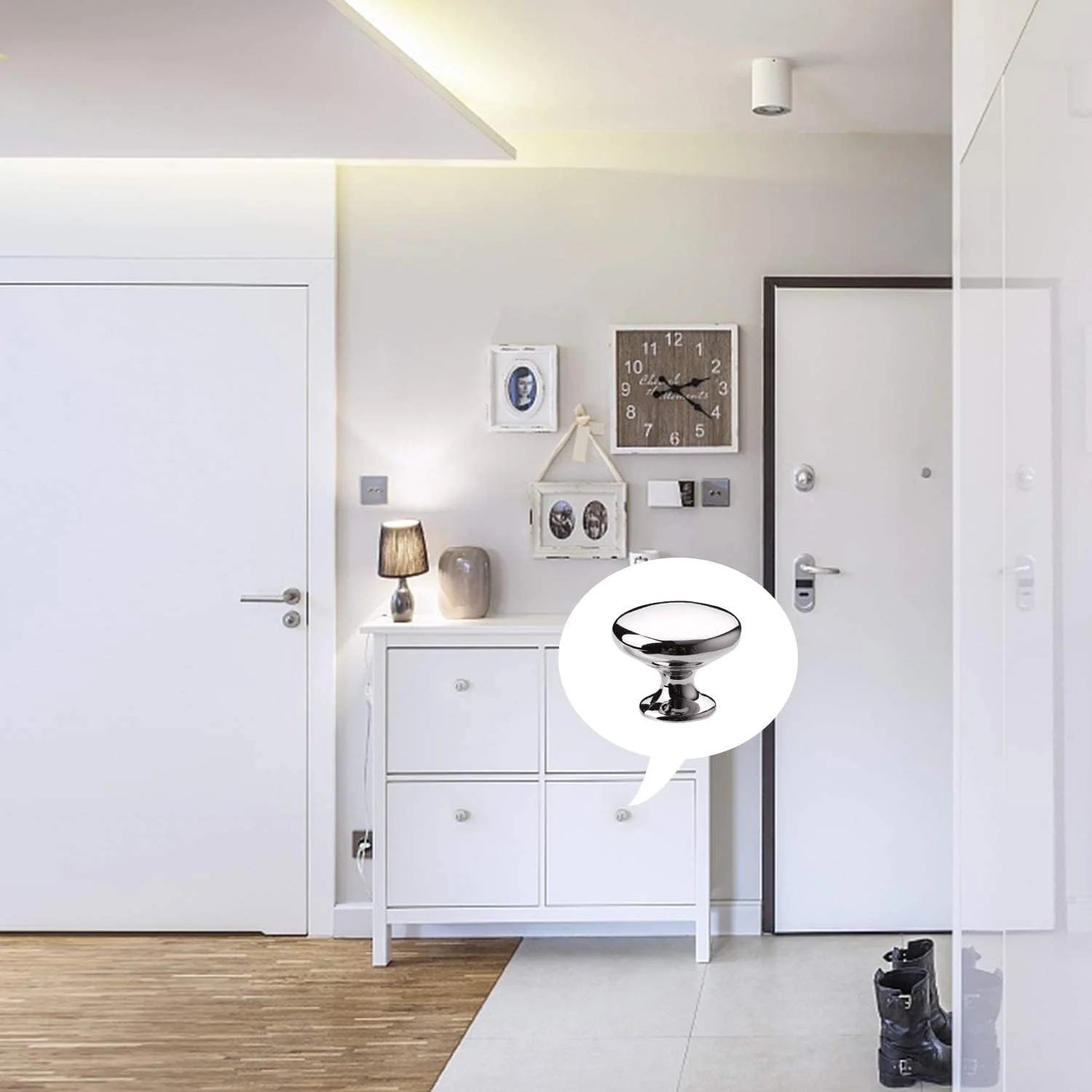 دستگیره کشو کابینت Oasisgalore بسته 4 عددی، دستگیره کشو کابینت، دستگیره کشویی کمد اتاق خواب، دستگیره استیل مبلمان