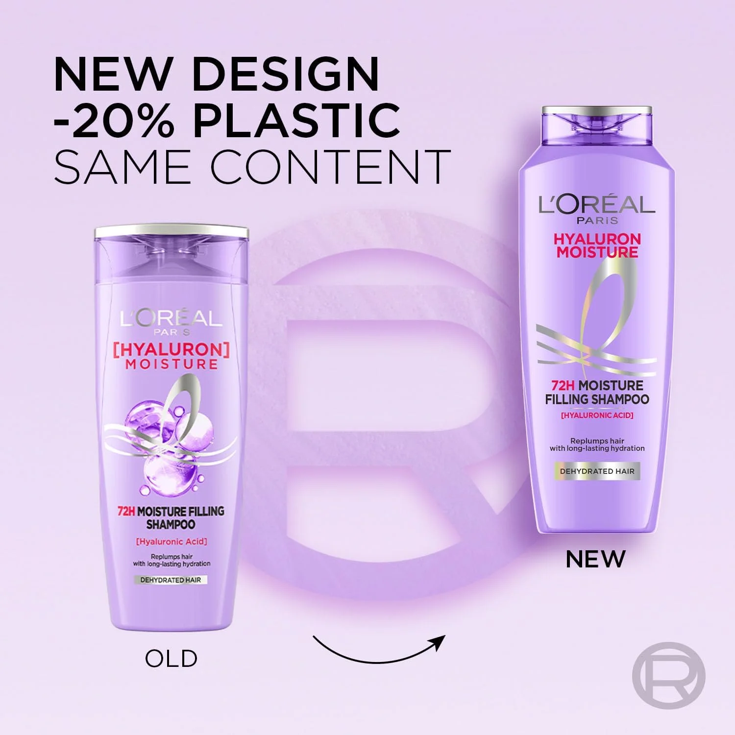 شامپو آبرسان هیالورون لورآل پاریس | حاوی هیالورونیک اسید | برای موهای خشک و دهیدراته | افزایش درخشندگی و حالت ارتجاعی 180 میلی لیتر