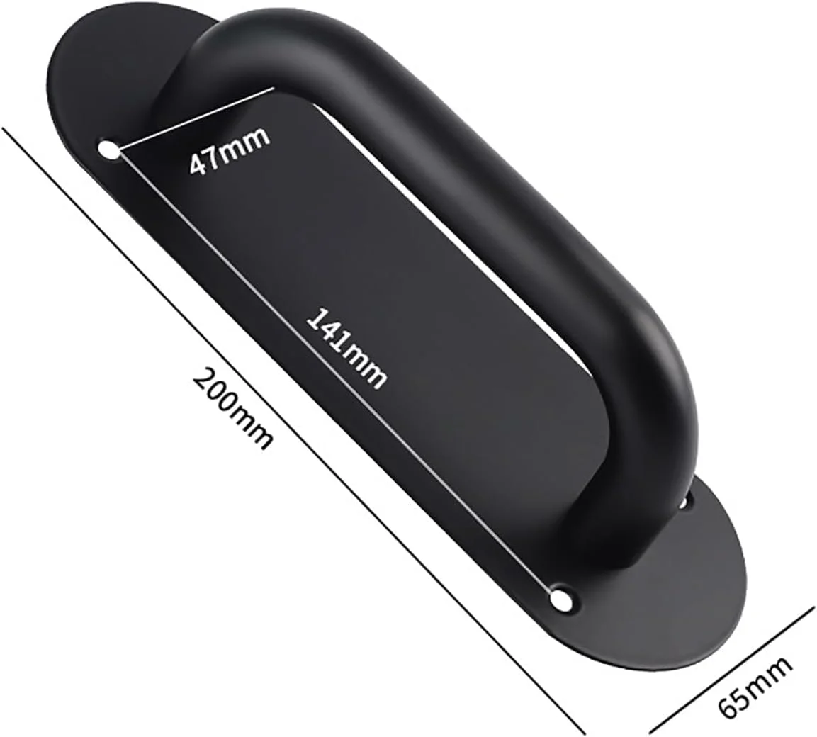 ست 2 عددی دستگیره درب سنگین، دستگیره درب انبار، دستگیره کشویی کابینت آشپزخانه، مشکی