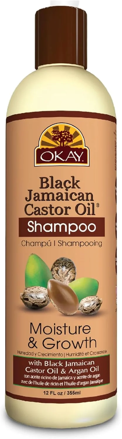 شامپو روغن کرچک جامائیکایی سیاه اوکی، شامپو رشد و رطوبت مو، 355 میلی لیتر