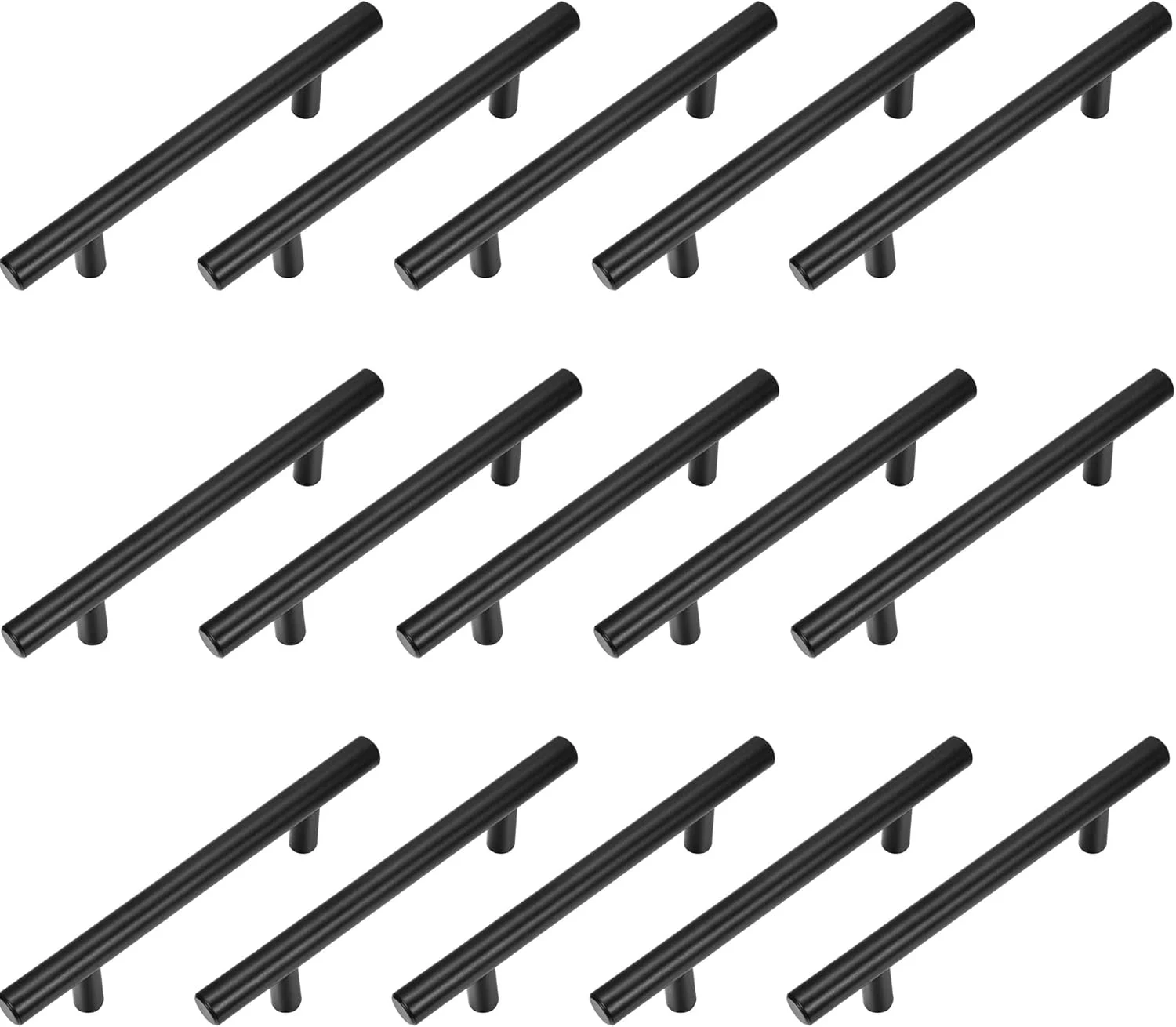 کیتموس، بسته 15 عددی دستگیره کابینت مشکی مات، دستگیره های T شکل استیل ضد زنگ برای کابینت آشپزخانه، کمد، کشو، دستگیره درب (طول کلی 15 سانتی متر، فاصله مرکز سوراخ 9.5 سانتی متر) کیتموس، بسته 15 عددی دستگیره کابینت مشکی مات، دستگیره های T شکل استیل ضد زنگ برای کابینت آشپزخانه، کمد، کشو، دستگیره درب (طول کلی 15 سانتی متر، فاصله مرکز سوراخ 9.5 سانتی متر)