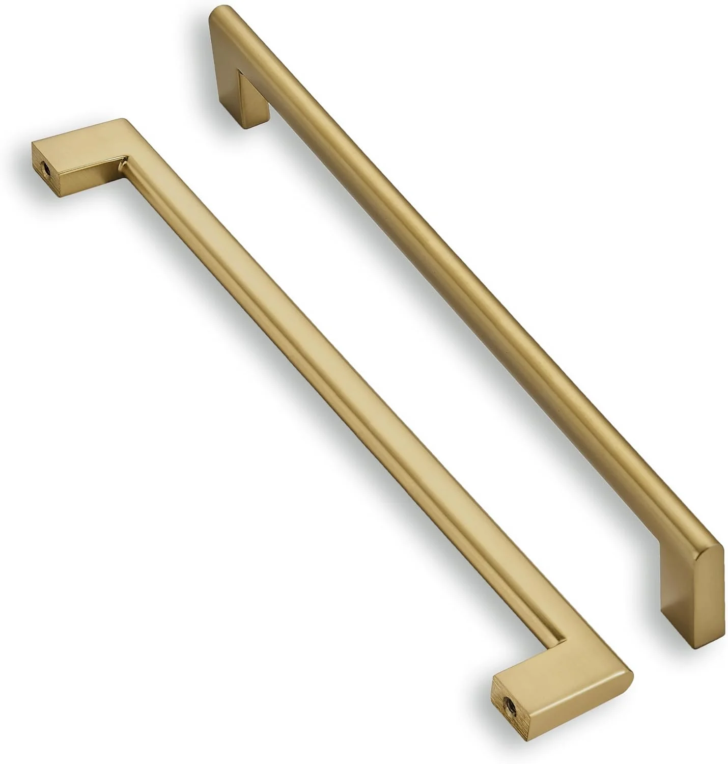 دستگیره کابینت برنجی مات Khtumeware، مرکز سوراخ 10 اینچ، بسته 2 عددی، دستگیره کشوی آشپزخانه طلایی برس خورده، سخت افزار کابینت عتیقه برای حمام، کشو، کابینت