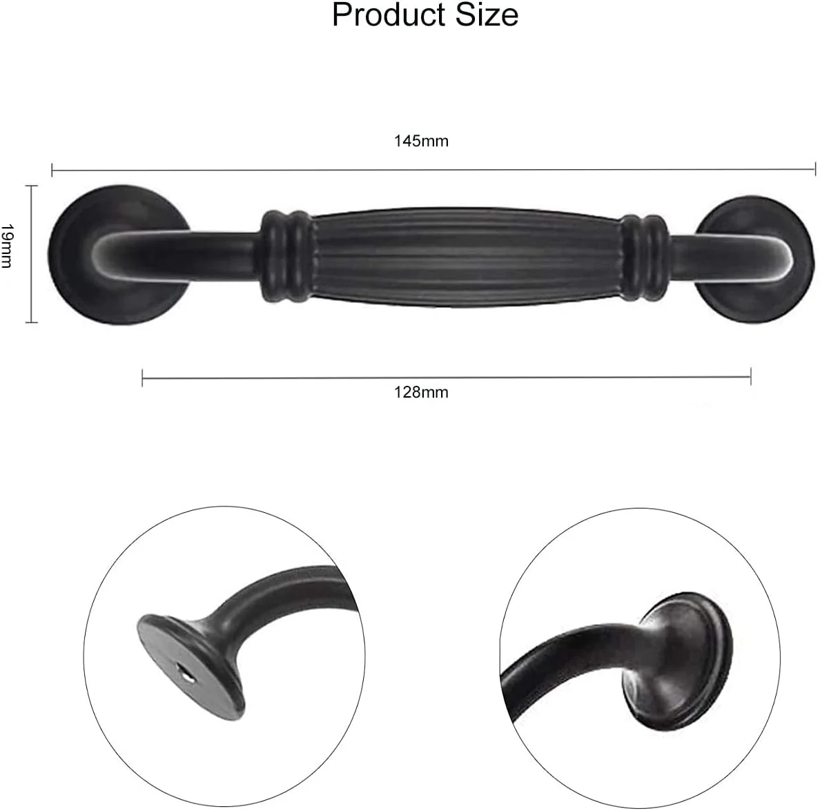 دستگیره کابینت 6 عددی KanDery، دستگیره های شیک کشو، دستگیره درب مبلمان، دستگیره های عتیقه کمد آشپزخانه، مرکز سوراخ 128 میلی متر، مشکی دستگیره کابینت 6 عددی KanDery، دستگیره های شیک کشو، دستگیره درب مبلمان، دستگیره های عتیقه کمد آشپزخانه، مرکز سوراخ 128 میلی متر، مشکی