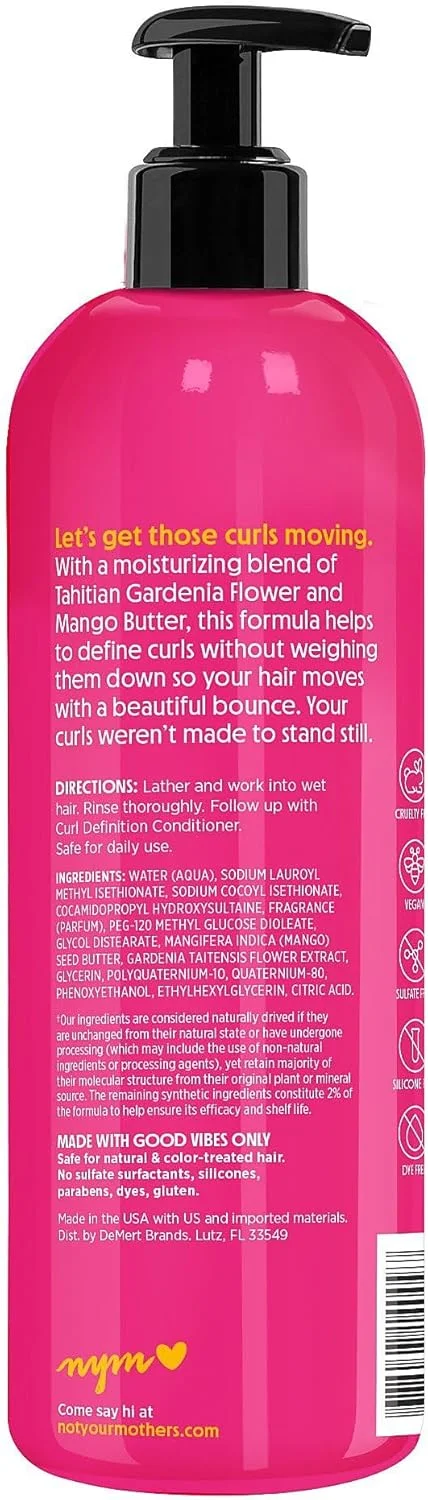 شامپو تعریف کننده فر مو گل گاردنیا تاهیتی و کره انبه نات یور مادرز نچرالز 450 میلی لیتر