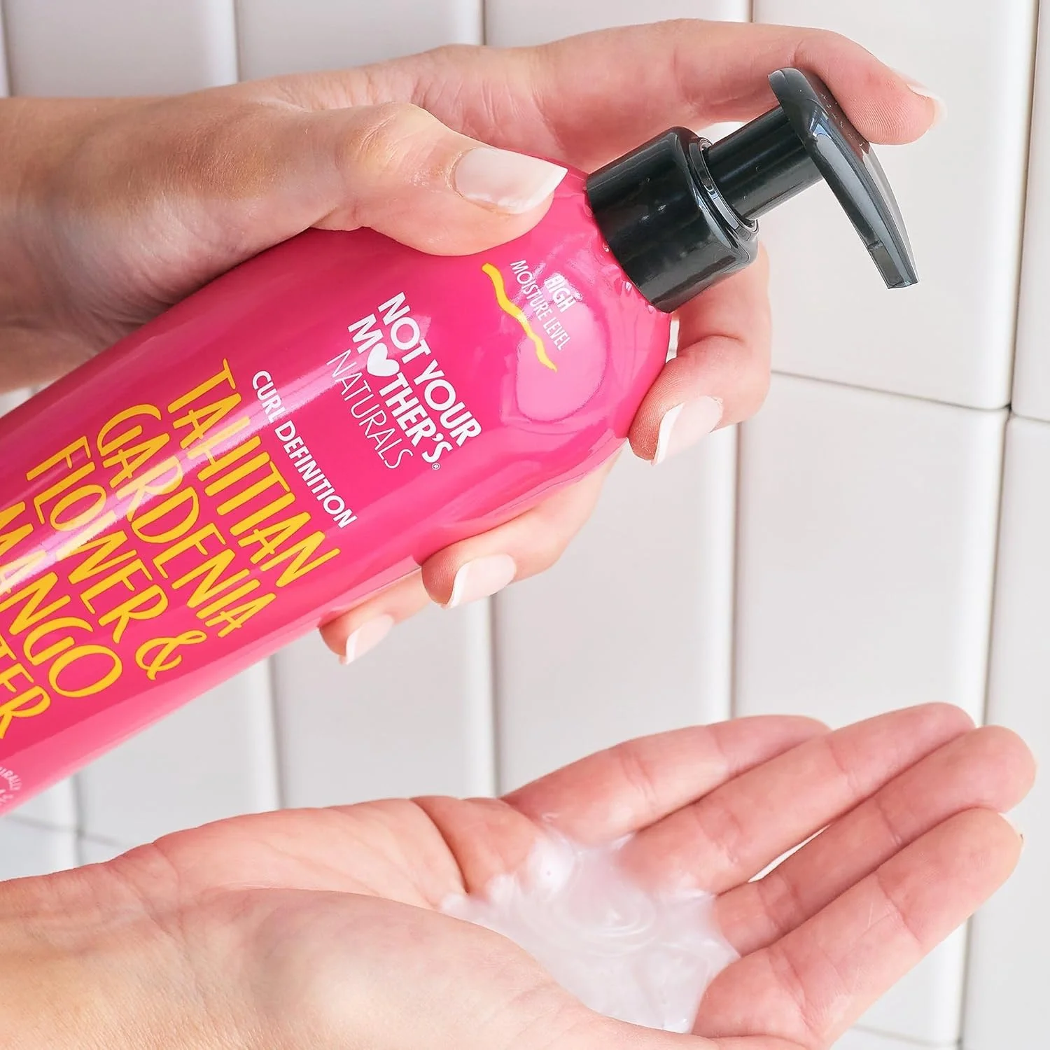 شامپو تعریف کننده فر مو گل گاردنیا تاهیتی و کره انبه نات یور مادرز نچرالز 450 میلی لیتر