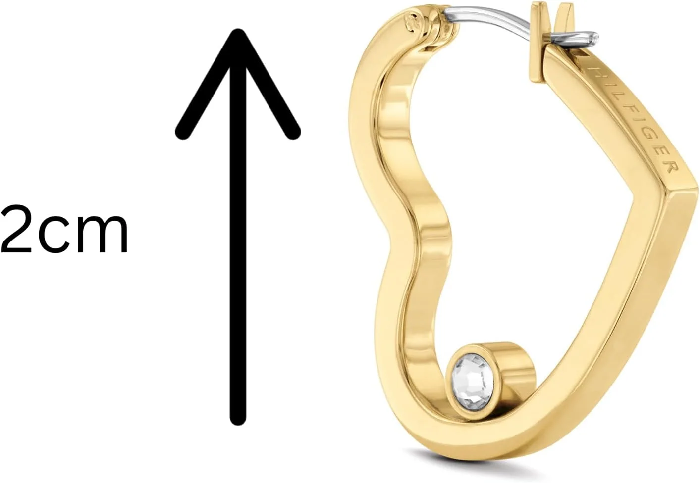 گوشواره های زنانه تامی هیلفیگر مدل MINIMAL HEARTS - 2780753