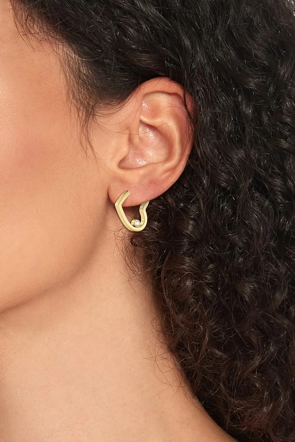 گوشواره های زنانه تامی هیلفیگر مدل MINIMAL HEARTS - 2780753