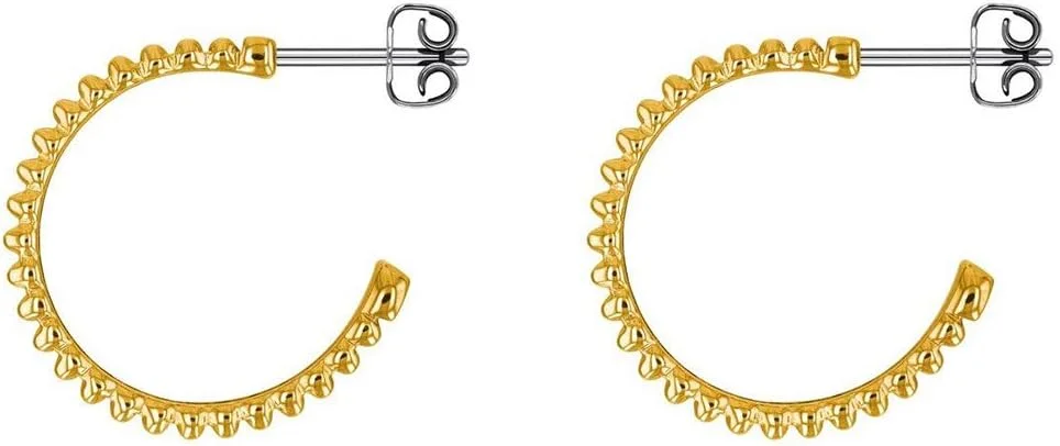 گوشواره حلقه ای استیل با روکش طلای زنانه تامی هیلفیگر - 2780136