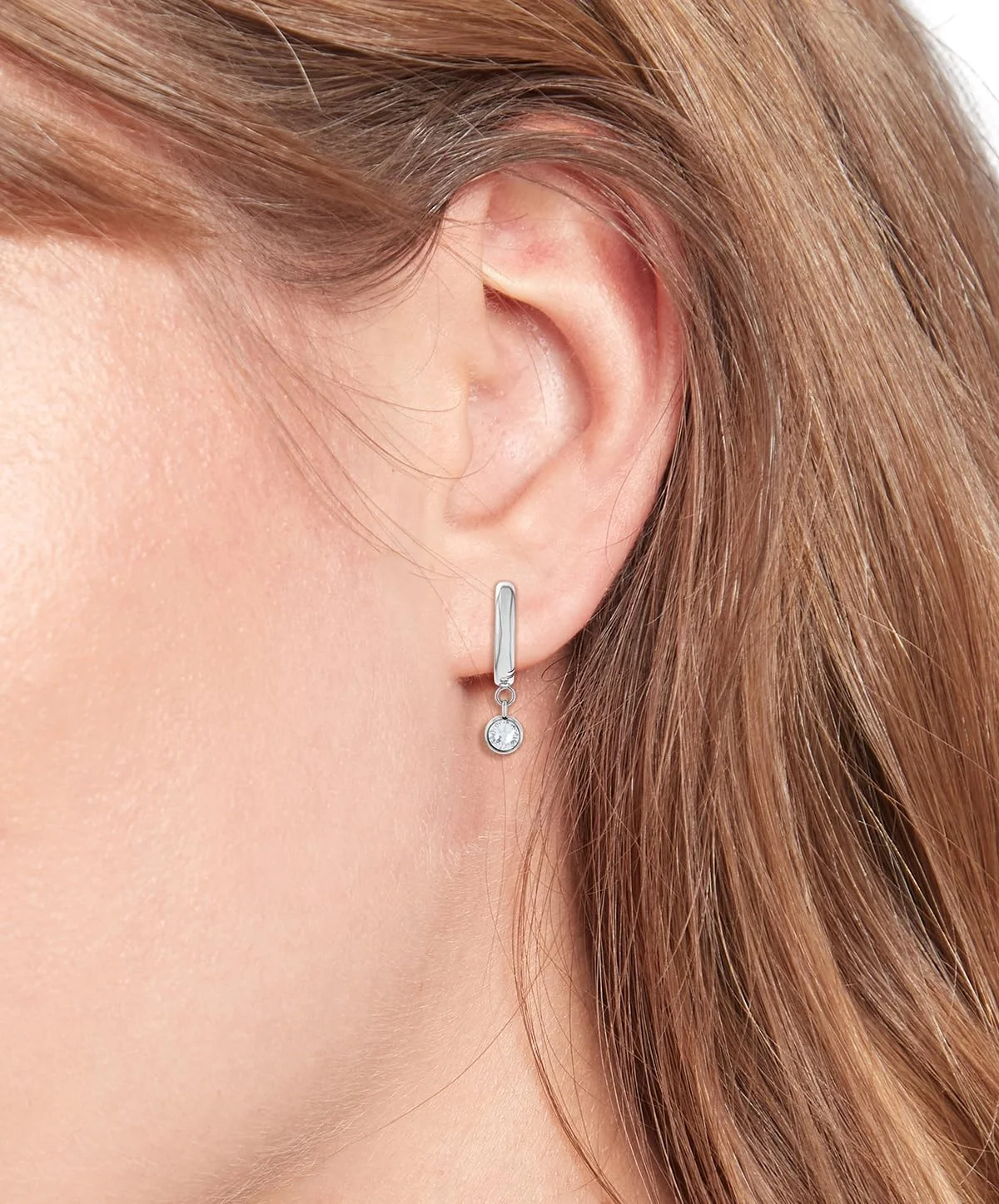 گوشواره زنانه تامی هیلفیگر، ست گوشواره میخی و حلقه ای با جزئیات کریستالی، نوار میناکاری شده و جزئیات پرچم اسکلتی، جواهرات مد، هدیه برای او