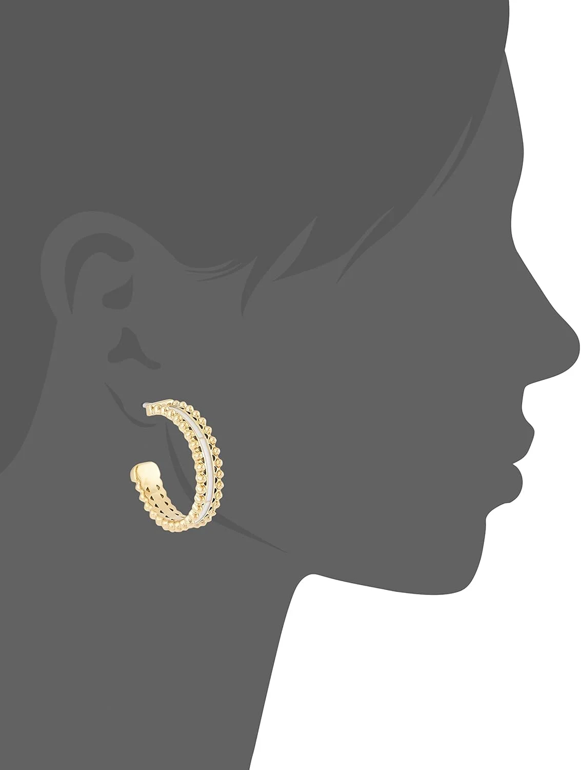 گوشواره حلقه ای استیل با روکش طلای زنانه تامی هیلفیگر - 2780136