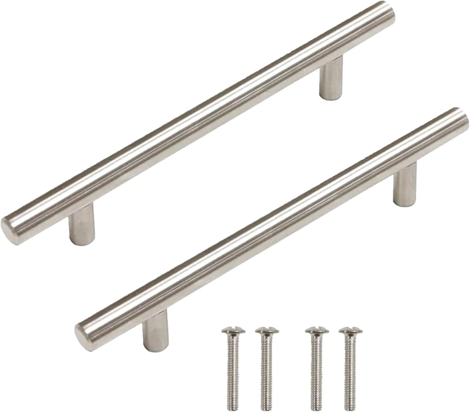 دستگیره کشو استیل ضد زنگ - ضخامت 10 میلی متر، پرداخت یکدست - دستگیره کششی مدرن و بادوام برای کابینت ها، کمد لباس و کشوهای آشپزخانه (5، 160 میلی متر)