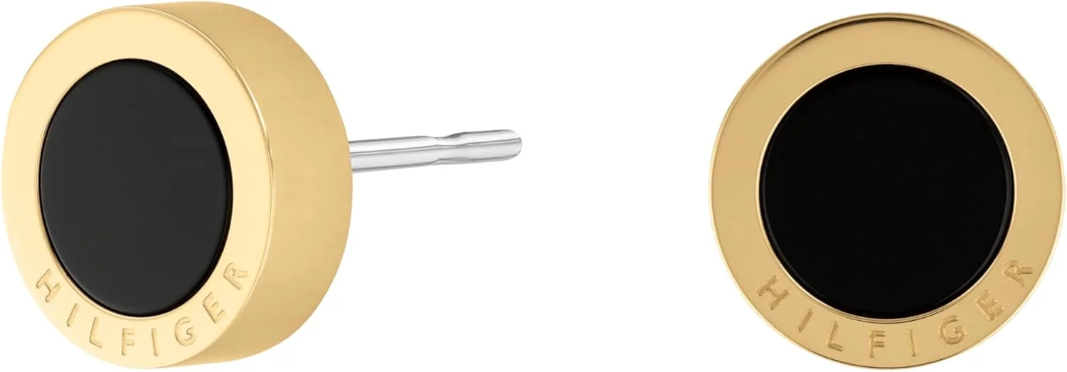 استیل با روکش طلای یونی و سنگ اونیکس مشکی