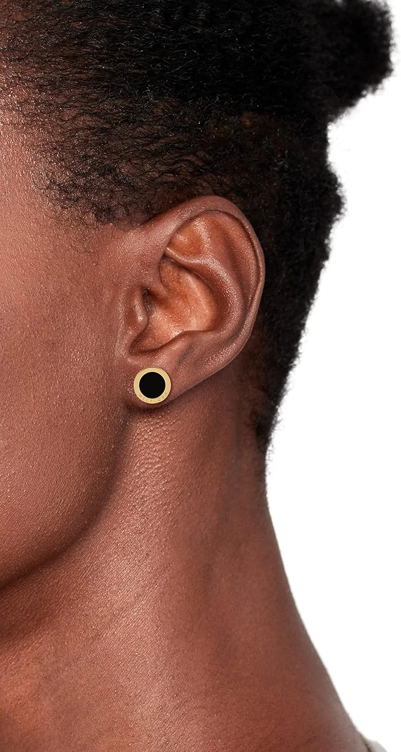 استیل با روکش طلای یونی و سنگ اونیکس مشکی