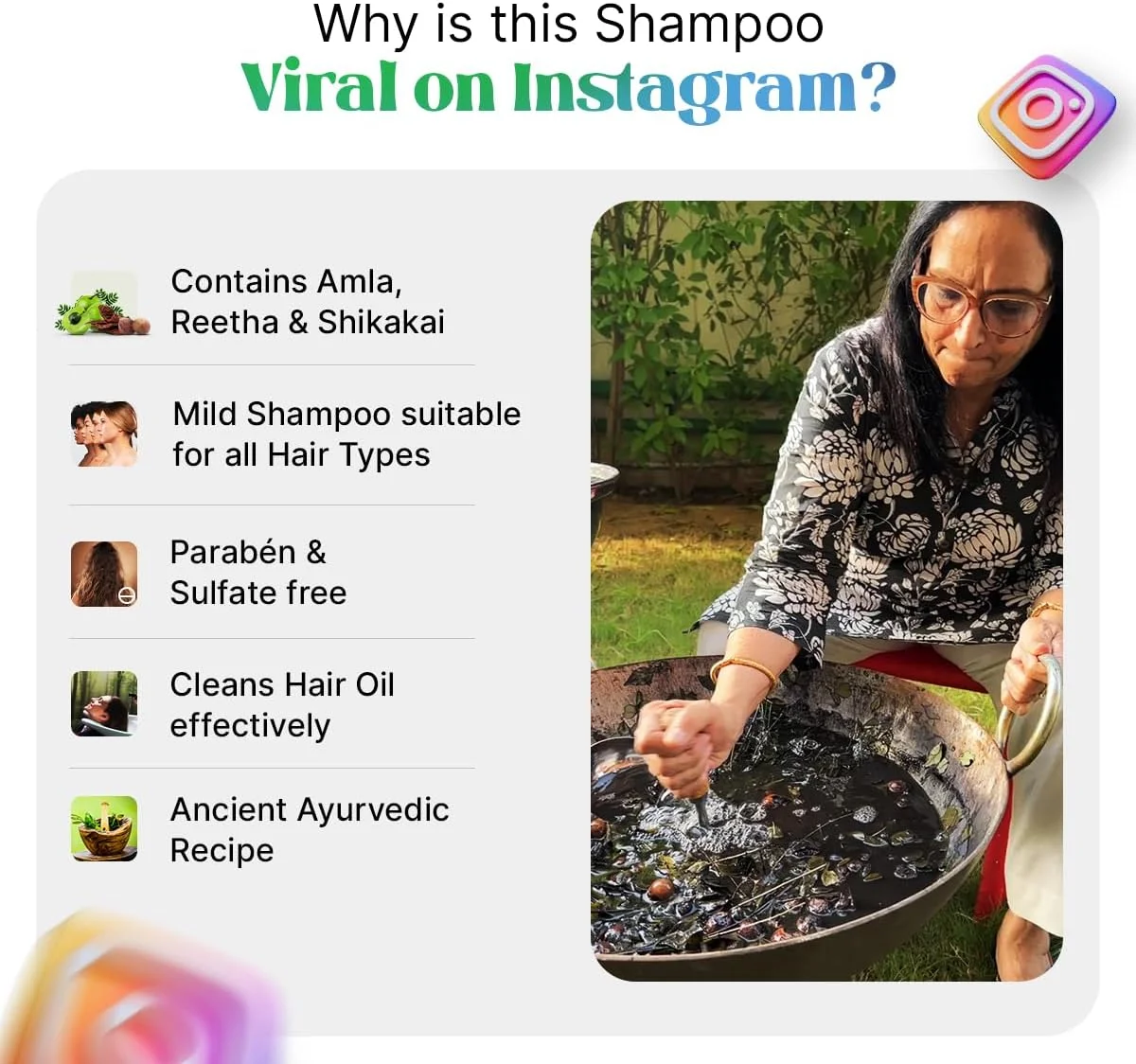 شامپو برگ کاری و هیبیسکوس NIDHI’S GRANDMAA SECRET برای کنترل ریزش مو - 200 میلی لیتر شامپو برگ کاری و هیبیسکوس NIDHI’S GRANDMAA SECRET برای کنترل ریزش مو - 200 میلی لیتر