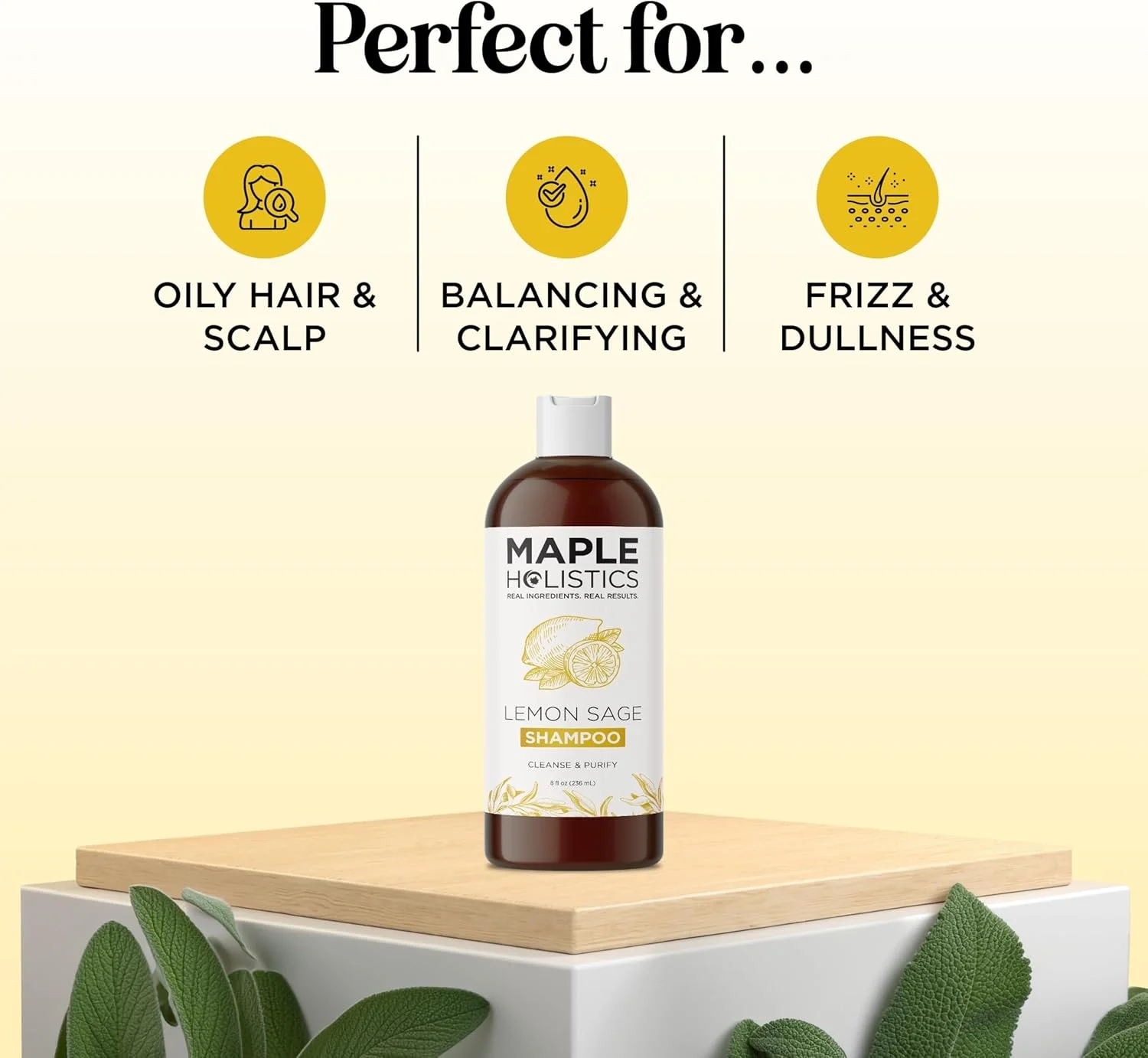 شامپو طبیعی برای موهای چرب و درمان پوست سر چرب - کنترل رطوبت و تعادل مراقبت از مو - حاوی روغن های ضروری رزماری، لیمو، جوجوبا، ریحان و سرو - بدون سولفات، پارابن و تست حیوانی، ساخت آمریکا