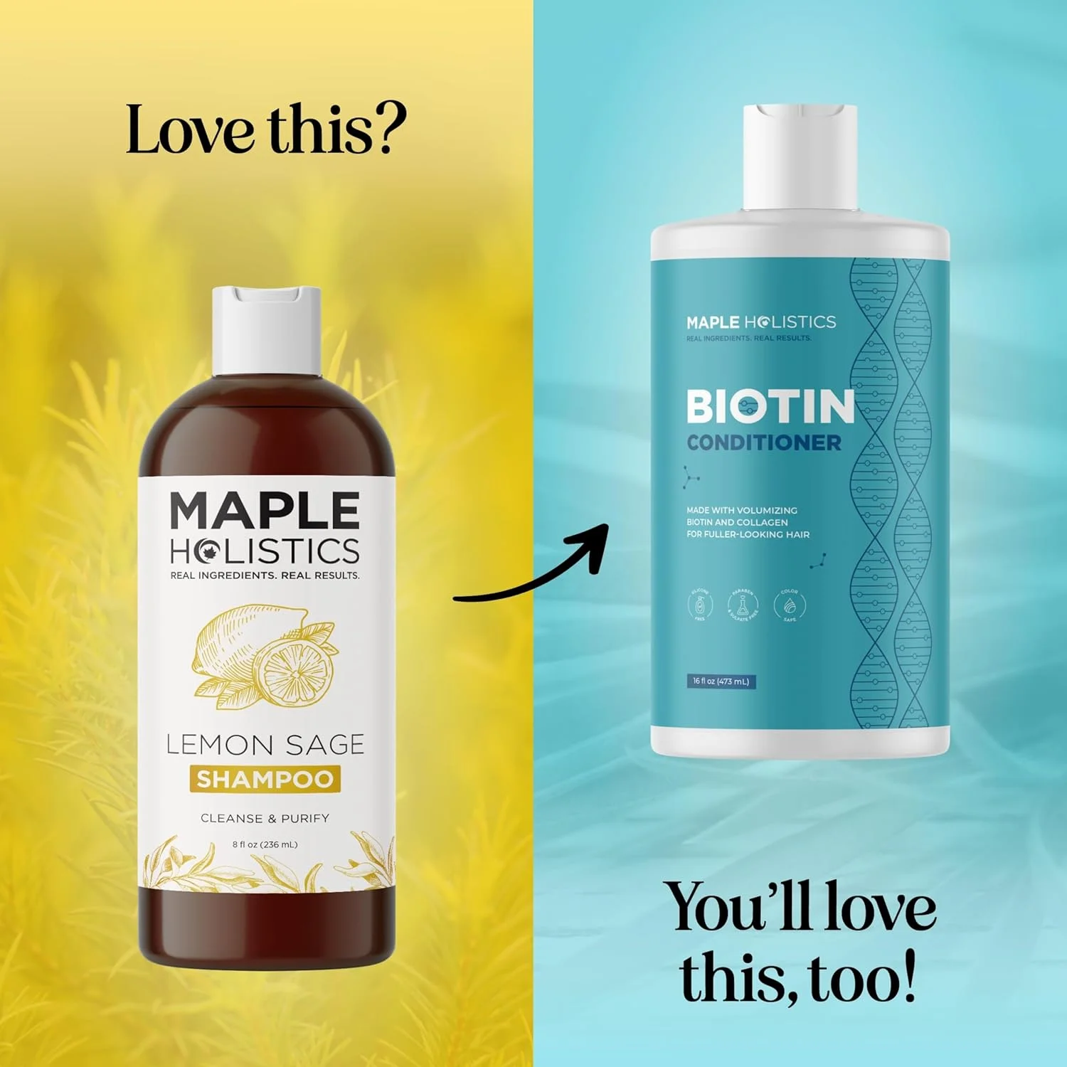 شامپو طبیعی برای موهای چرب و درمان پوست سر چرب - کنترل رطوبت و تعادل مراقبت از مو - حاوی روغن های ضروری رزماری، لیمو، جوجوبا، ریحان و سرو - بدون سولفات، پارابن و تست حیوانی، ساخت آمریکا