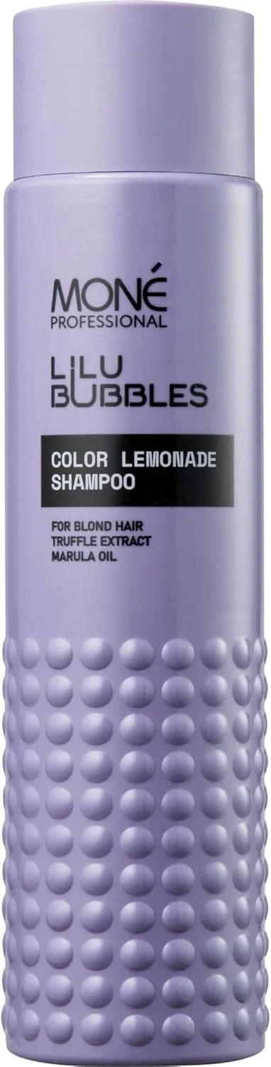 شامپو حرفه ای موهای بلوند رنگ شده و طبیعی MONÉ - بر پایه کراتین - احیا کننده رنگ و شادابی، تقویت کننده و محافظت کننده - غیر بنفش - 300 میلی لیتر