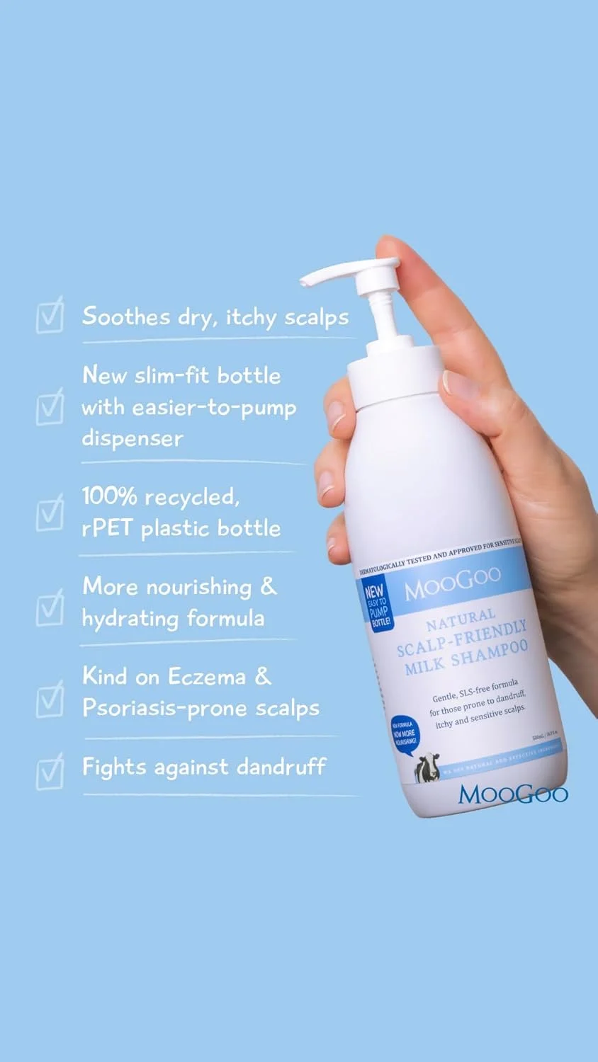 شامپو شیر طبیعی موگو 500 میلی لیتر