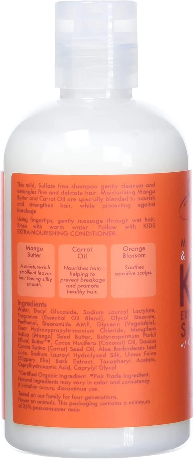 شامپو فوق مغذی کودک انبه و هویج Shea Moisture، 237 میلی لیتر شامپو فوق مغذی کودک انبه و هویج Shea Moisture، 237 میلی لیتر