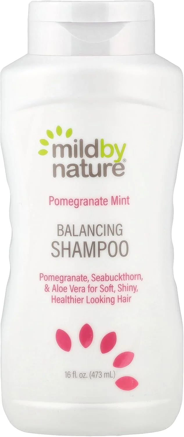 شامپو متعادل کننده انار و نعناع ملایم بای نیچر، 473 میلی لیتر