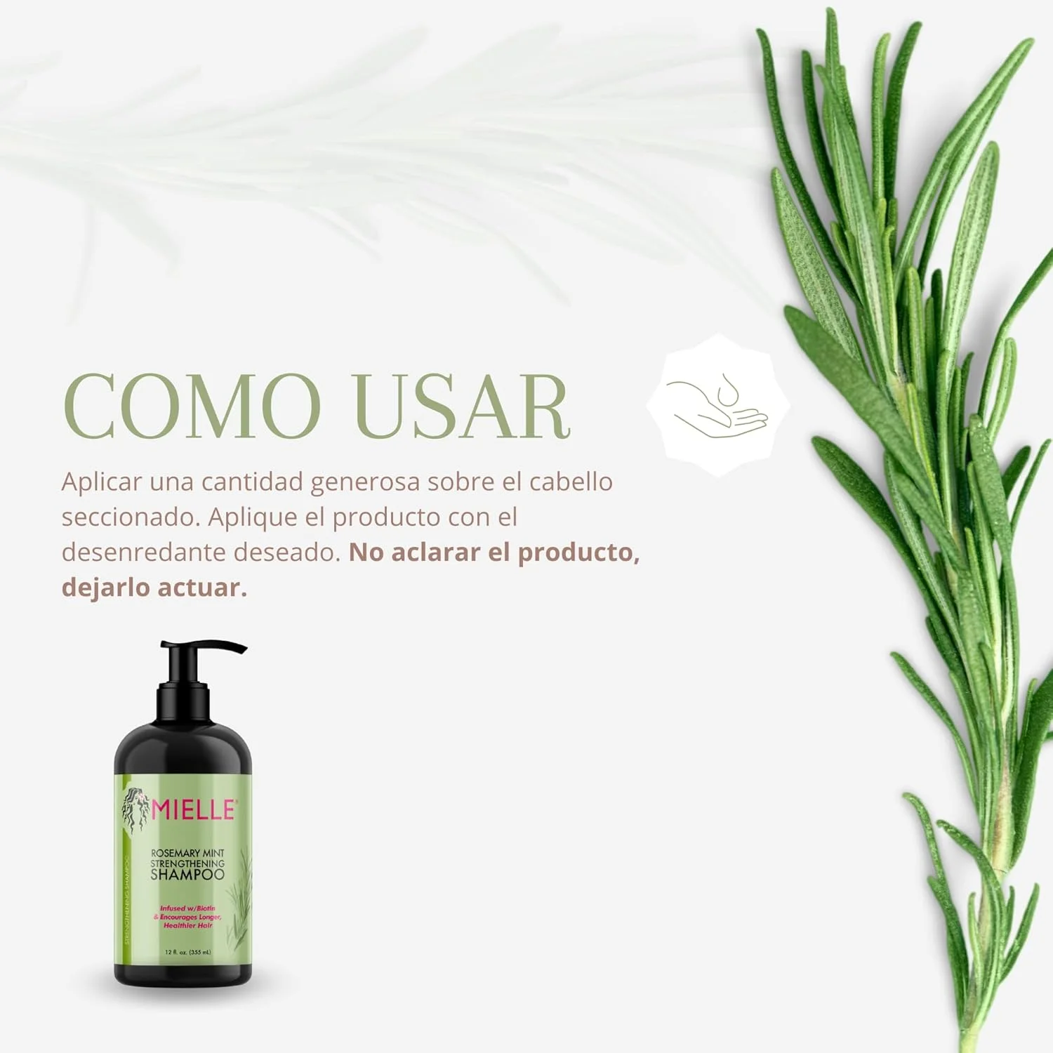 شامپو تقویت کننده رزماری و نعناع Mielle Organics / روغن تقویت کننده پوست سر و مو / پیشنهاد ویژه / ست هدیه