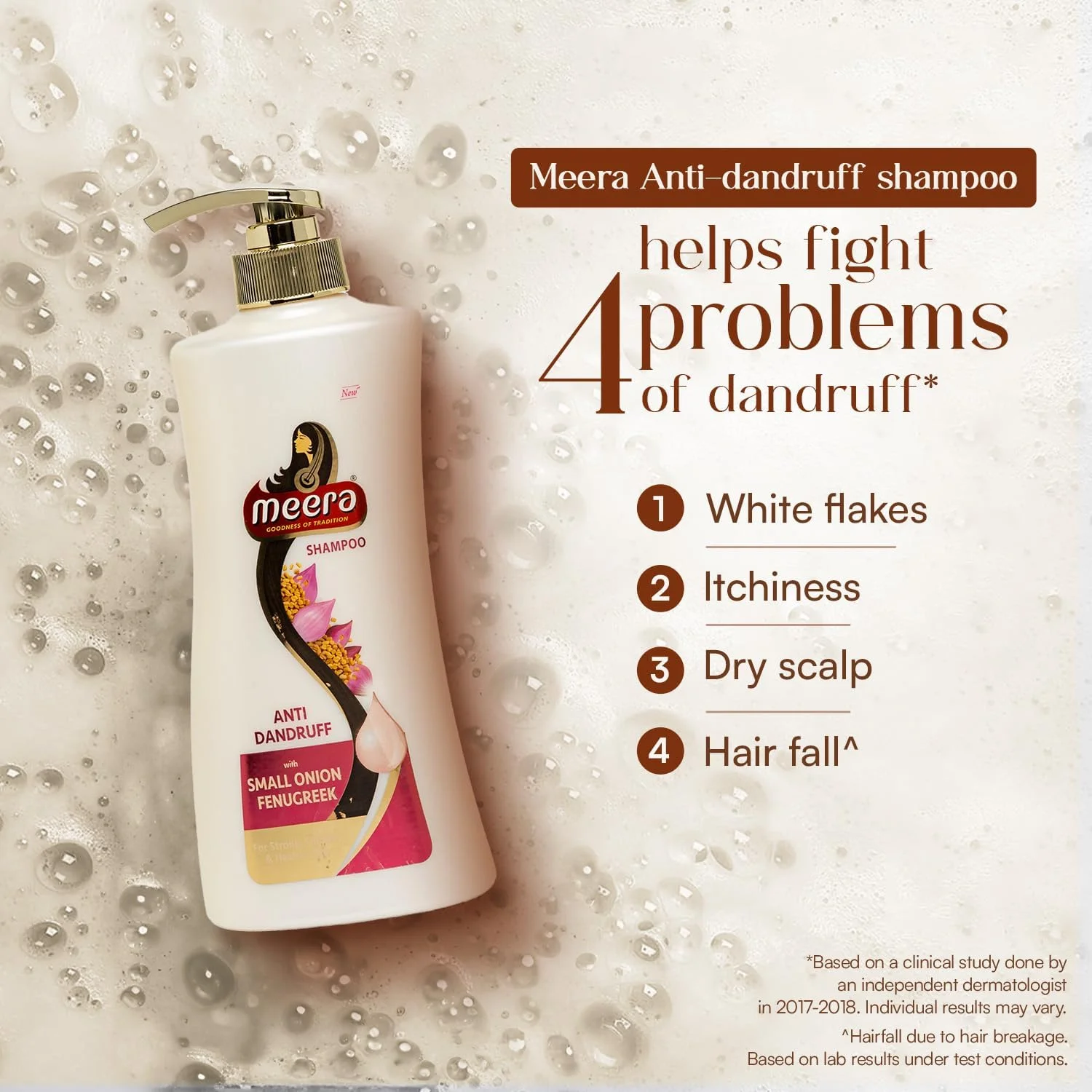 شامپو ضد شوره سر میرا، سفید، 650 میلی لیتر، چند منظوره