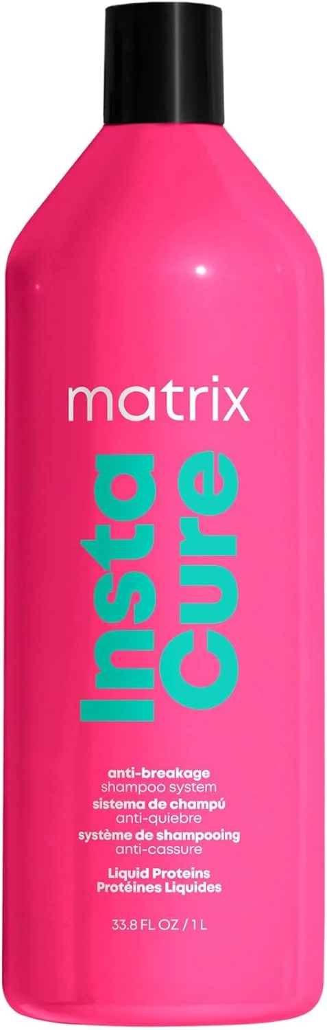 شامپو ضد شکستگی ماتریکس اینستاکیور | ترمیم کننده، متعادل کننده و تقویت کننده مو | کاهش و جلوگیری از شکستگی و وز شدن مو | مناسب برای موهای خشک، آسیب دیده، رنگ شده و شکننده | وگان