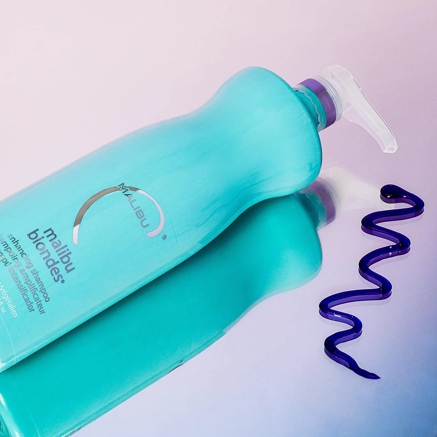شامپو تقویت کننده موهای بلوند Malibu C، شامپو بنفش احیا کننده برای سلامت و درخشندگی مو، بدون سولفات و مرطوب کننده، 1000 میلی لیتر شامپو تقویت کننده موهای بلوند Malibu C، شامپو بنفش احیا کننده برای سلامت و درخشندگی مو، بدون سولفات و مرطوب کننده، 1000 میلی لیتر