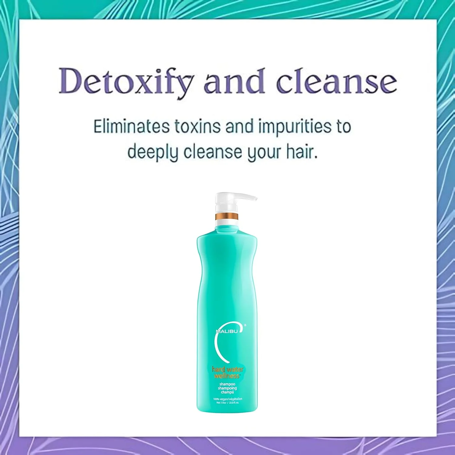 شامپو آبرسان موهای رنگ شده Malibu C، محافظت از مو در برابر عناصر آب سخت و از بین بردن تجمع مواد، شامپو بدون سولفات برای شادابی مو، ۱۰۰۰ میلی لیتر شامپو آبرسان موهای رنگ شده Malibu C، محافظت از مو در برابر عناصر آب سخت و از بین بردن تجمع مواد، شامپو بدون سولفات برای شادابی مو، ۱۰۰۰ میلی لیتر