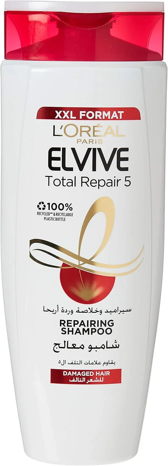 شامپو ترمیم کننده مو لورآل پاریس Elvive Total Repair 5، 600 میلی لیتر