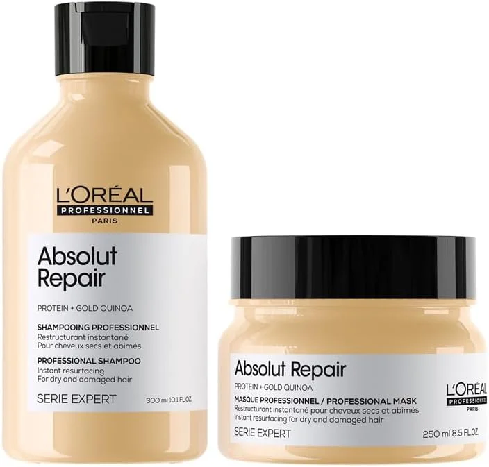 ست ترمیم کننده مو لورآل پروفشنال ابسولوت ریپیر | ماسک 250 میلی لیتر و شامپو 300 میلی لیتر